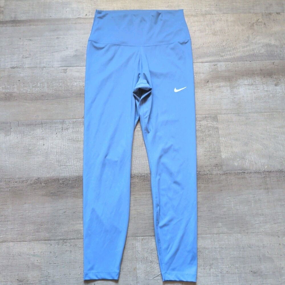 Nike Dri-FIT Women’s Blue High Rise Full Length Leggings Size Medium M Athletic